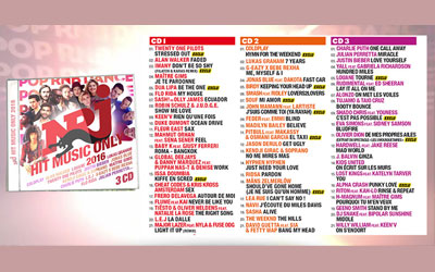 Albums CD de la compilation "NRJ Hit Music Only 2016"