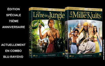 Blu-Ray/DVD du film "Le Livre de la Jungle"