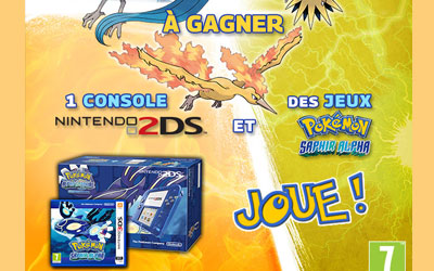 Console Nintendo 2DS avec 1 jeu "Pokémon"