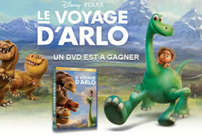 DVD du dessin-animé "Le voyage d'Arlo"