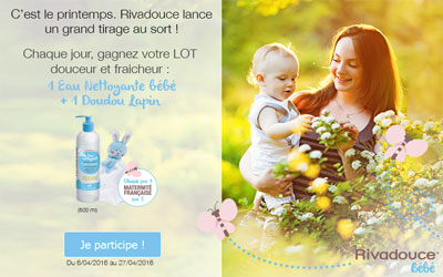 Eau nettoyante bébé + doudou Lapin