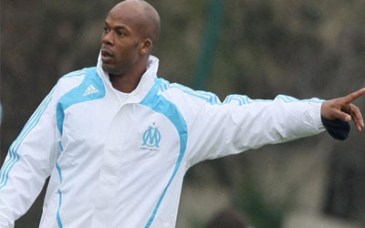 Entraînement de foot avec Sylvain Wiltord