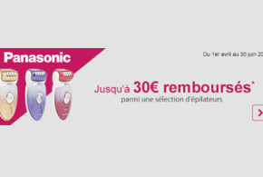 Epilateur électrique Panasonic remboursé