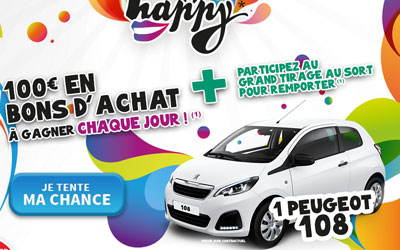 Gagnez une voiture modèle Peugeot 108