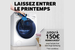 Lave-linge Samsung remboursé