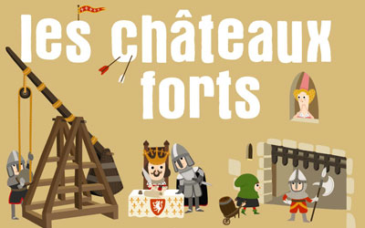 Livres jeunesse "Les châteaux fort"
