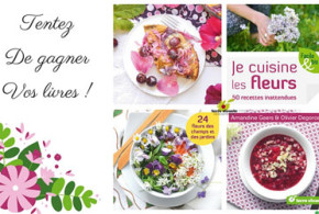 Livres "Je cuisine les fleurs"