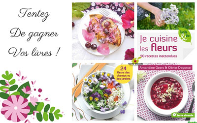 Livres "Je cuisine les fleurs"