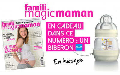 Magazine Famili, Un biberon MAM offert