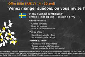 Menu suédois 100% remboursé chez Ikea