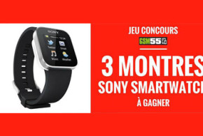 Montres connectées Sony Smartwatch