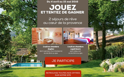 Séjour pour 2 à l'hôtel Cantemerle 4* à Vence