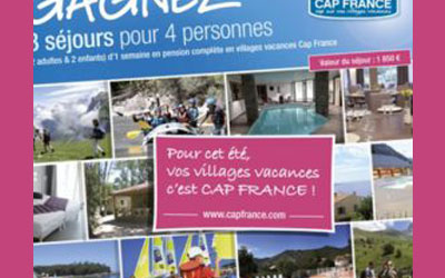 Séjour pour 4 dans un des 3 villages CAP France