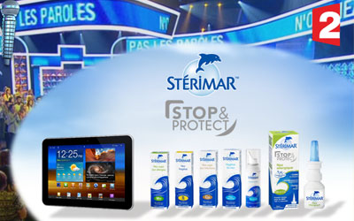 Tablette et pack de produits Stérimar