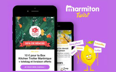 Test de produit, Application Marmiton Twist