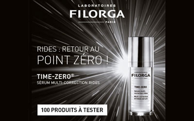 Test de produit, Time-Zéro de Laboratoires Filorga