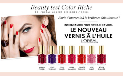 Test de produit, vernis à l’huile L’Oréal