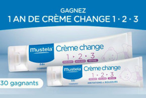 Un an de crème de change Mustela