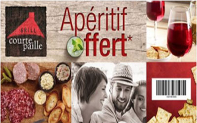 Un aperitif offert chez Courtepaille