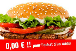 Un burger offert chez Burger King