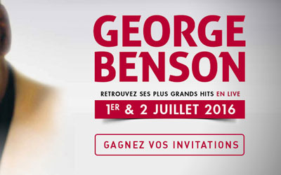 Invitations pour le concert de George Benson