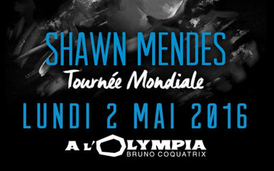 Invitations pour le concert de Shawn Mendes