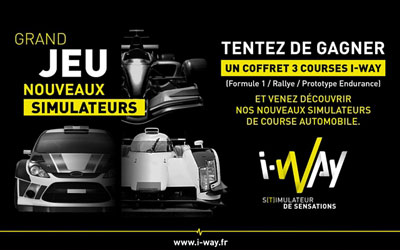 Coffret "3 courses I-Way : 1 Formule 1 + 1 Rallye + 1 Endurance''