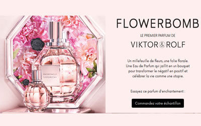 Échantillon gratuit du parfum Elower Bomb Viktor & Rolf