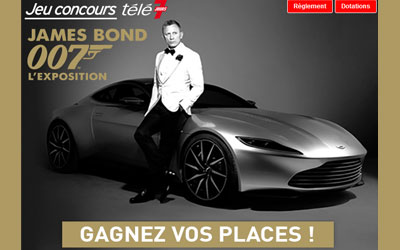 Invitations pour l'exposition "007 James Bond"