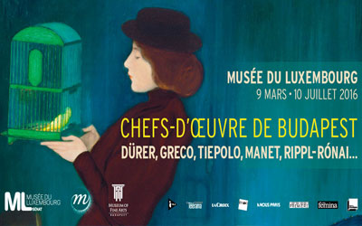 Invitations pour l'exposition "Chefs d'œuvre de Budapest"