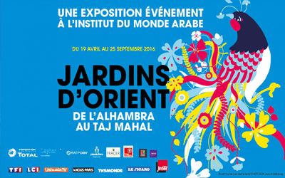 Invitations pour l'exposition "Jardins d'Orient" à Paris