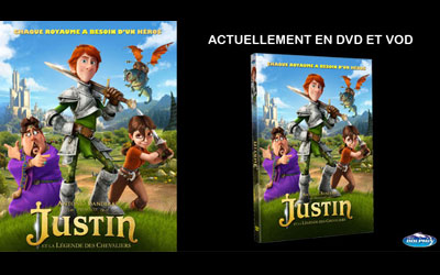 DVD du film "Justin et la Légende des Chevaliers"