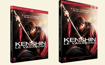 Blu-ray et DVD du film "Kenshin le Vagabond"