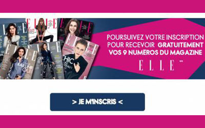 9 Magazines Elle offerts gratuitement