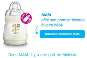 Biberon MAM anti-colique offert