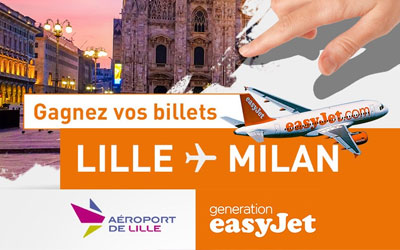 Billets d'avion A/R Lille / Milan