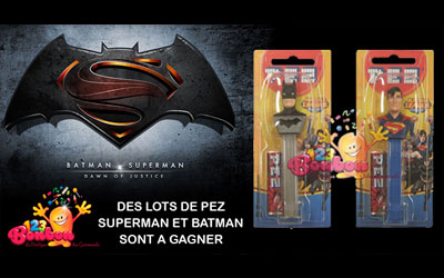 Bonbons PEZ Batman et Superman