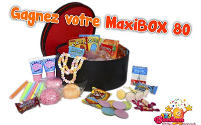 Box remplie de bonbons