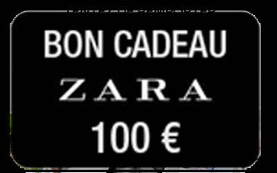 Cartes cadeau Zara de 100 euros
