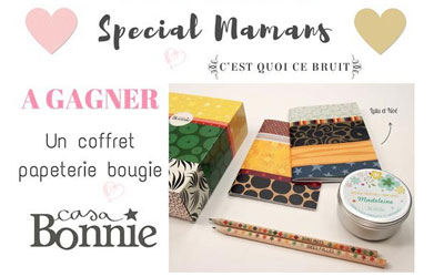 Coffret papeterie bougie