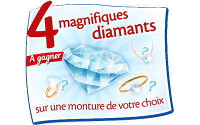 Diamants sur une monture au choix