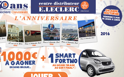 Gagnez une voiture modèle Smart For Two