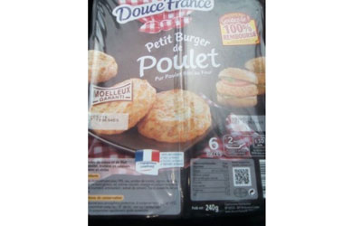 Petit Burger de poulet douce France 100 % remboursé