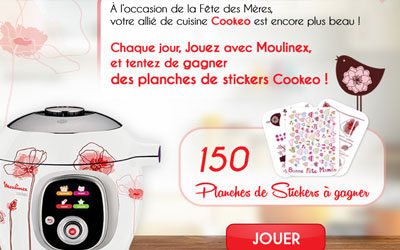 Planches de stickers pour décorer un appareil Cookeo