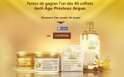 Produits de soins à l'Argan