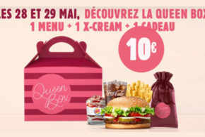 Queen Box Gratuit chez Burger King