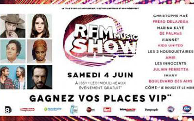 Invitations pour le RFM musique Show