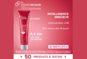 Test produit, Gel Intelligence Minceur Intervention J-14