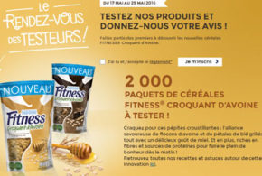 Test produit, Paquets DE céréales FITNESS