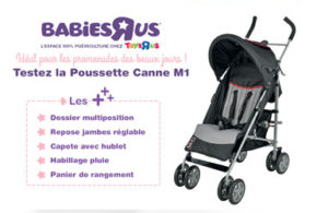 Test de produit, Poussette canne M1